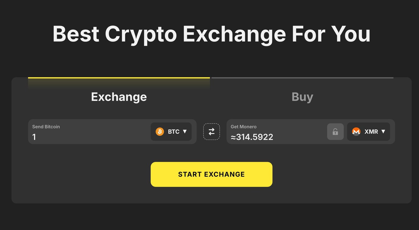 swap bitcoin to monero