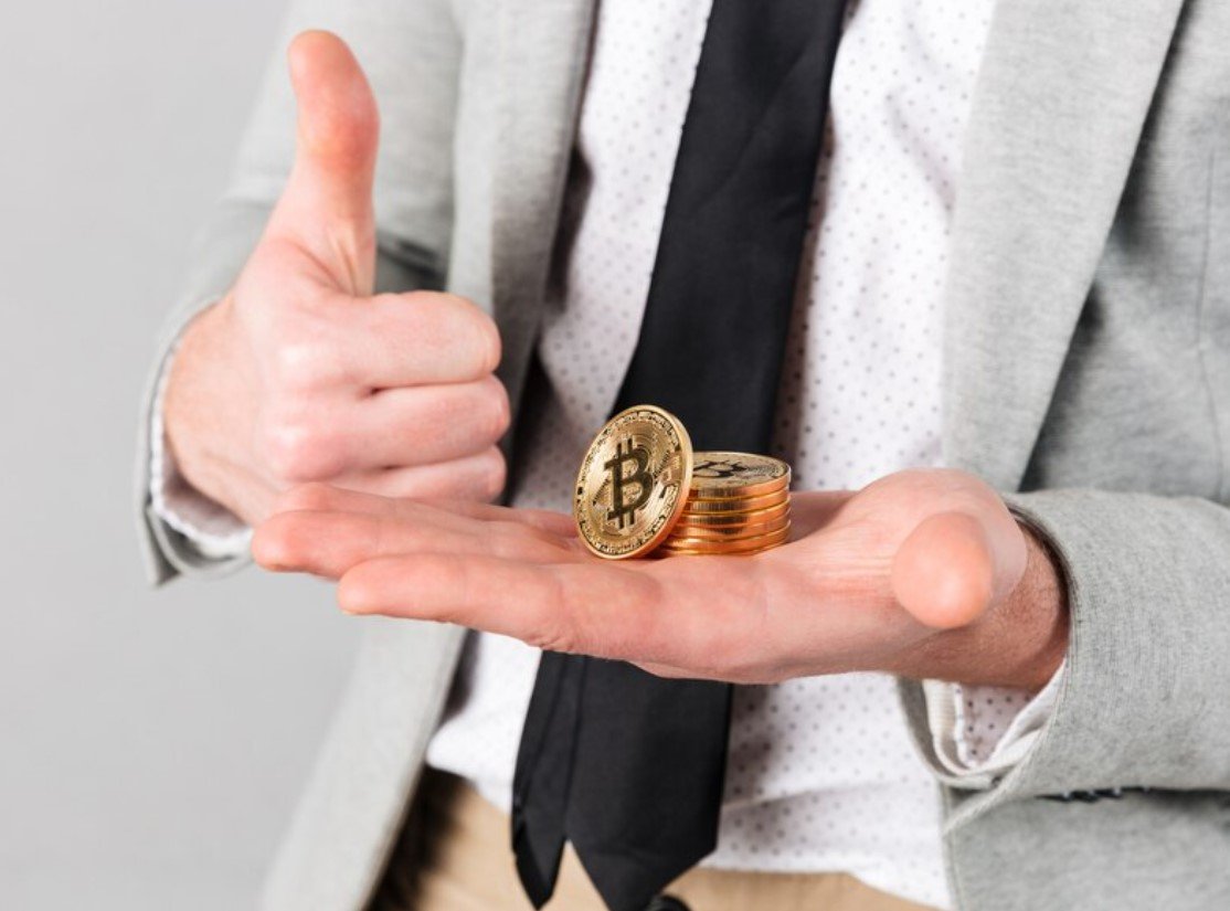 Trump cryptocurrency coin concept