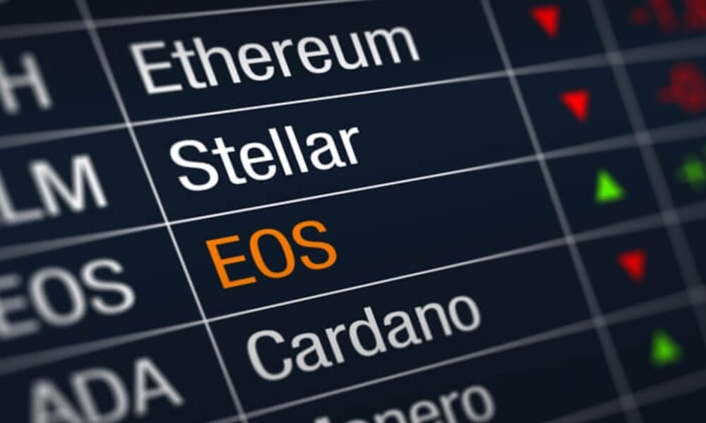 falling cryptocurrency prices chart