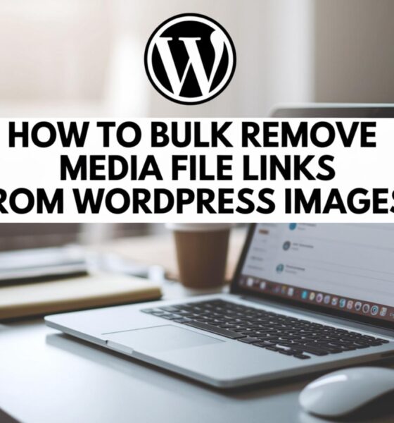 How to Bulk Remove Media File Links from WordPress Images