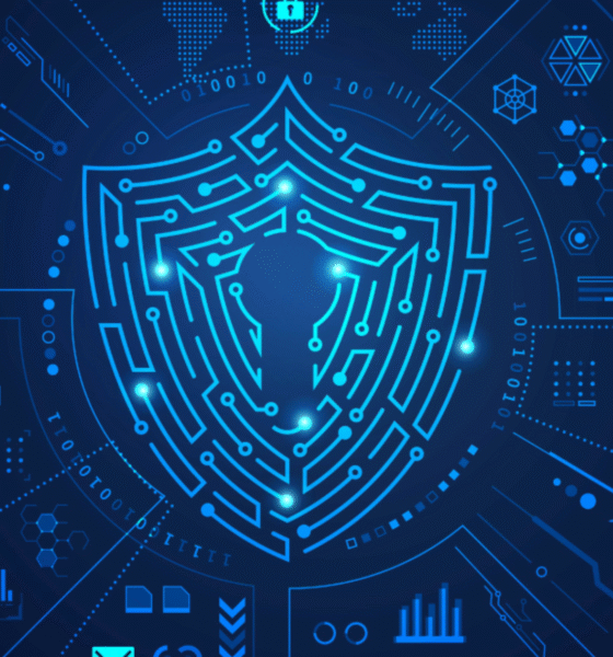 abstract cyber security lock concept