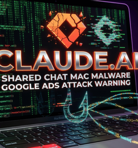 Claude.ai shared chat Mac malware Google Ads attack warning