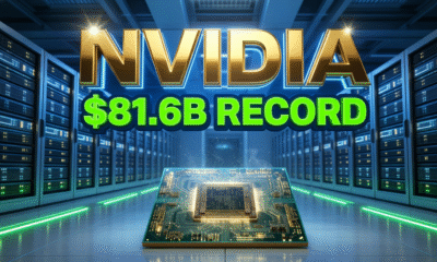 Nvidia AI chip data center record quarterly revenue 2026