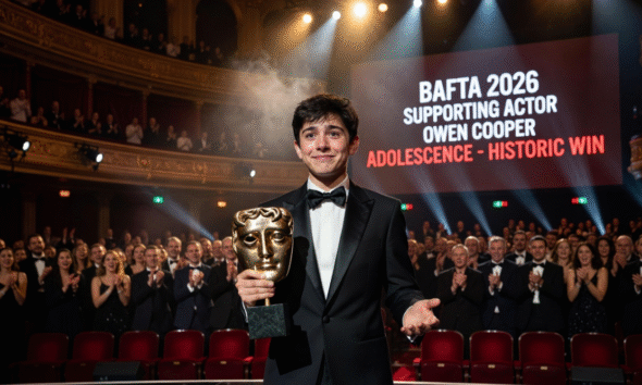 Owen Cooper BAFTA 2026 Supporting Actor Adolescence historic win